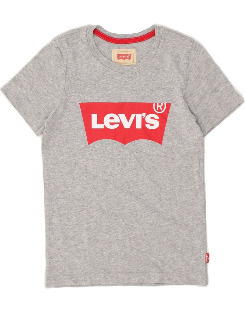 LEVI'S Boys Graphic T-Shirt Top 7-8 Years Grey Cotton | Vintage Levi's | Thrift | Second-Hand Levi's | Used Clothing | Messina Hembry 