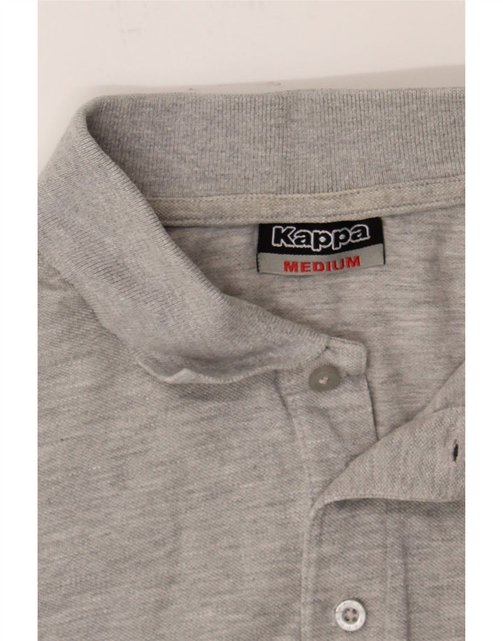 KAPPA Mens Polo Shirt Medium Grey Cotton Vintage Kappa and Second-Hand Kappa from Messina Hembry 