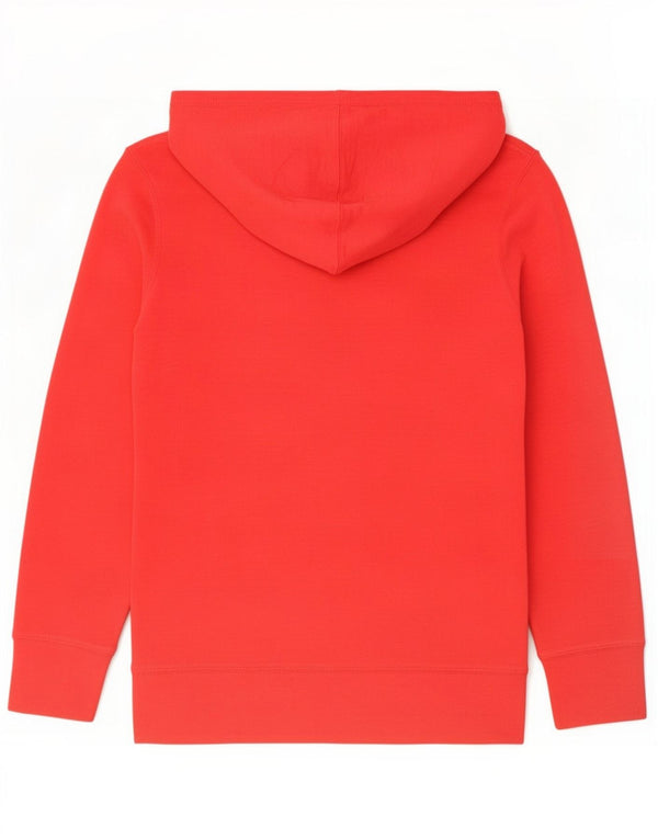 Tommy Hilfiger Girls Hoodie Jumper 12-13 Years Large Red Cotton