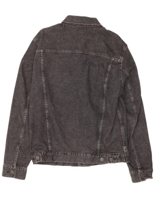 Gap Mens Denim Jacket UK 34 XS Grey Cotton