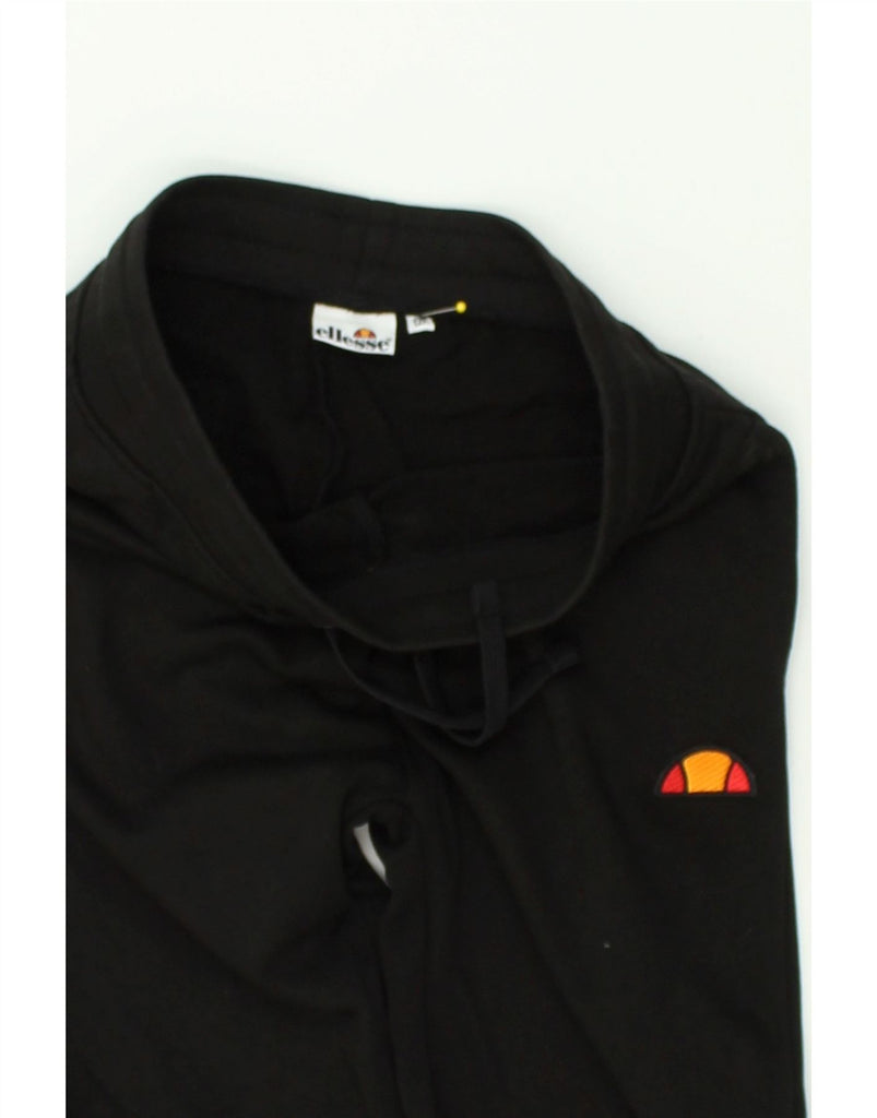 ELLESSE Boys Tracksuit Top Jacket 11-12 Years Black Cotton | Vintage Ellesse | Thrift | Second-Hand Ellesse | Used Clothing | Messina Hembry 