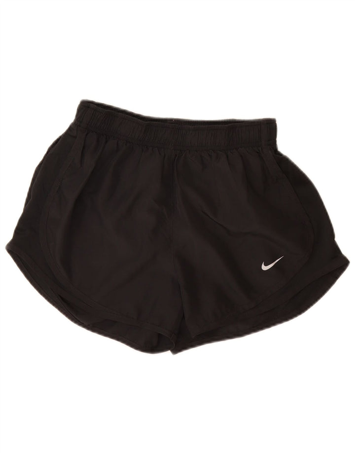 Nike Womens Dri Fit Sport Shorts UK 8 Small  Black Polyester