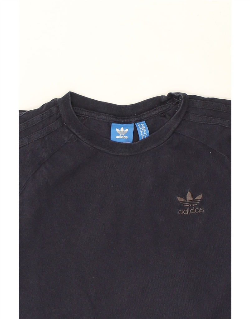 ADIDAS Mens T-Shirt Top Medium Navy Blue | Vintage Adidas | Thrift | Second-Hand Adidas | Used Clothing | Messina Hembry 