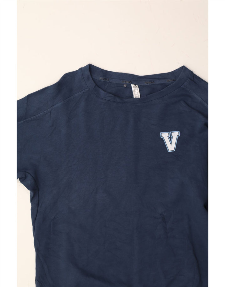 ADIDAS Mens Sweatshirt Jumper Medium Navy Blue Vintage Adidas and Second-Hand Adidas from Messina Hembry 