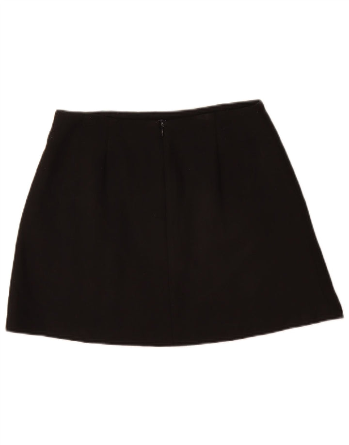 ZARA Womens Mini Skirt XS W26  Black Polyester