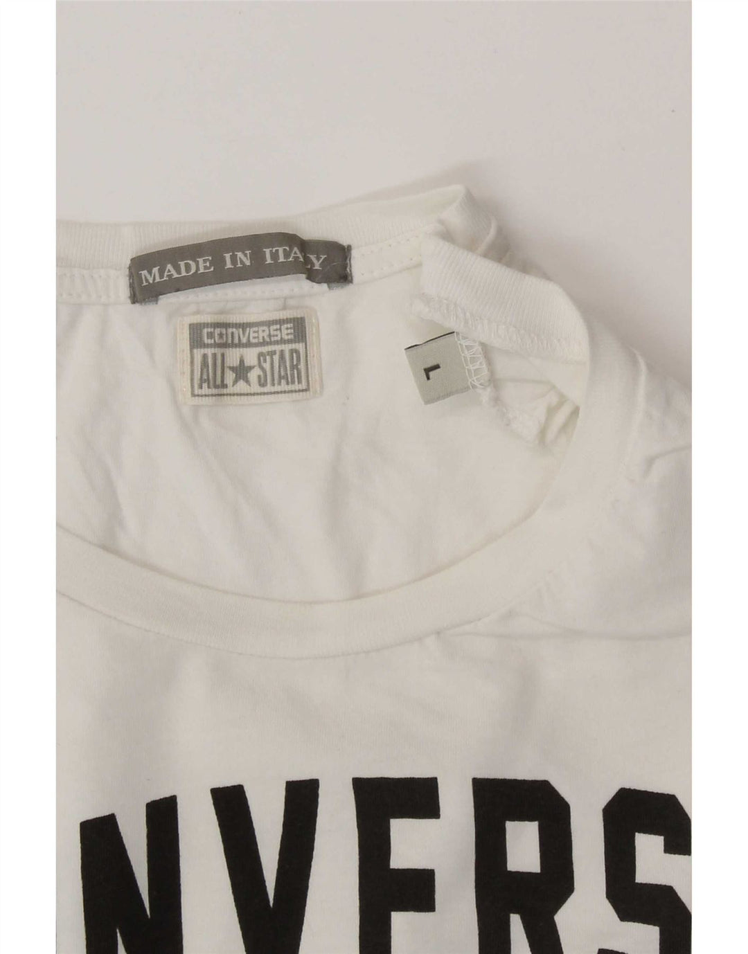 Converse Womens Graphic Vest Top UK 14 Large White