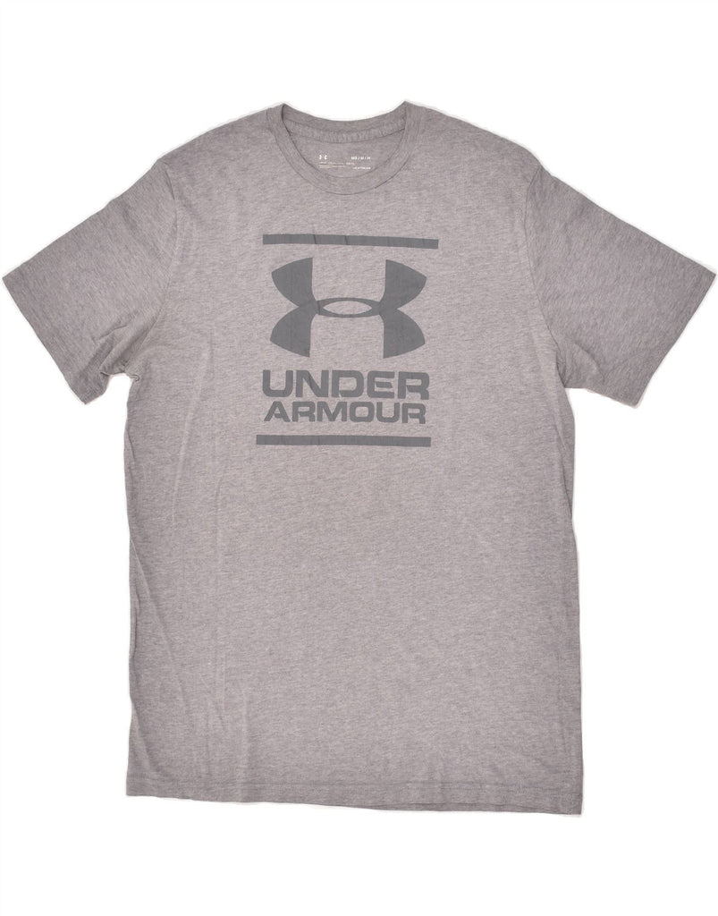 UNDER ARMOUR Mens Graphic T-Shirt Top Medium Grey | Vintage Under Armour | Thrift | Second-Hand Under Armour | Used Clothing | Messina Hembry 