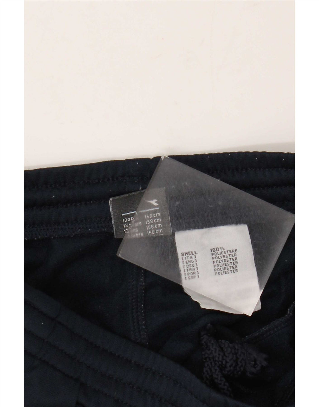 Diadora Boys Tracksuit Trousers 12-13 Years Navy Blue Polyester