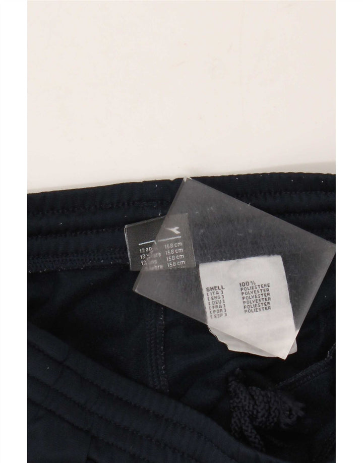 Diadora Boys Tracksuit Trousers 12-13 Years Navy Blue Polyester