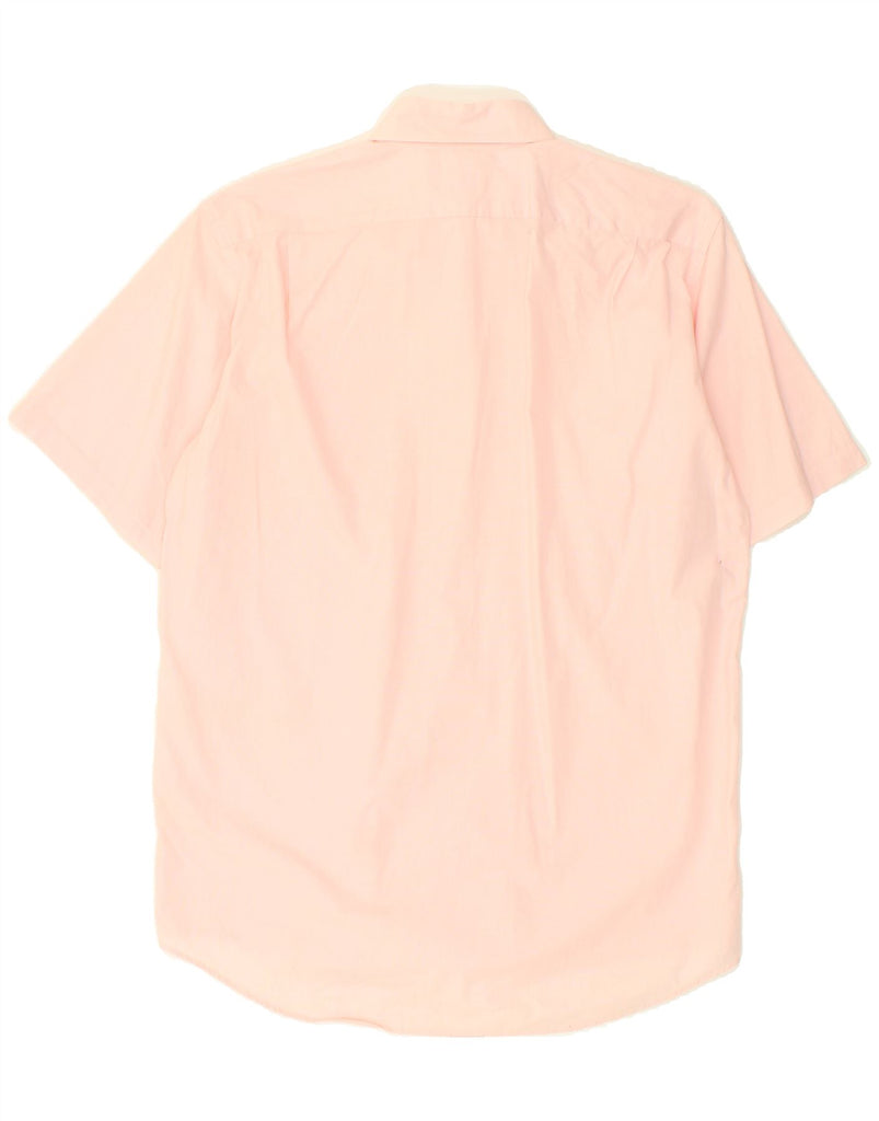 LACOSTE Mens Short Sleeve Shirt Size 40 Medium Pink Cotton | Vintage Lacoste | Thrift | Second-Hand Lacoste | Used Clothing | Messina Hembry 