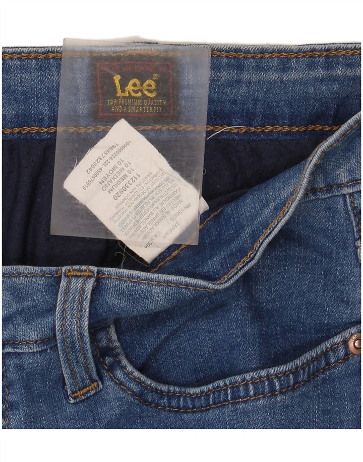 LEE Womens Denim Skirt US 10 Large W32 Blue Cotton
