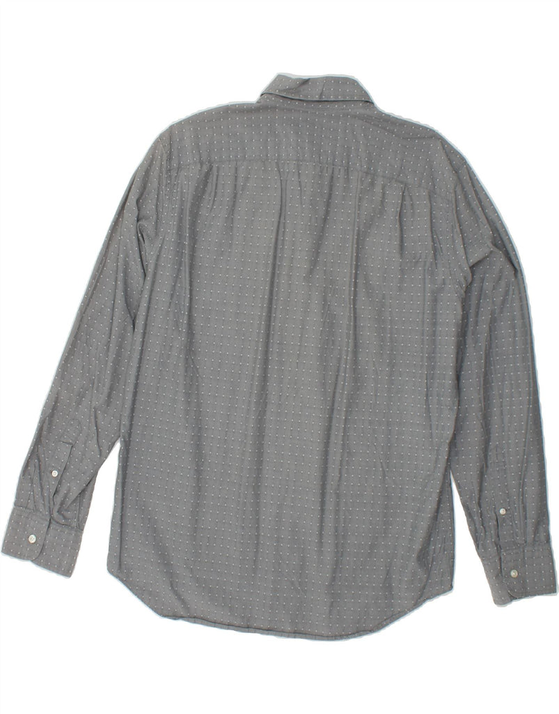 J. CREW Mens Shirt Large Grey Geometric | Vintage J. Crew | Thrift | Second-Hand J. Crew | Used Clothing | Messina Hembry 