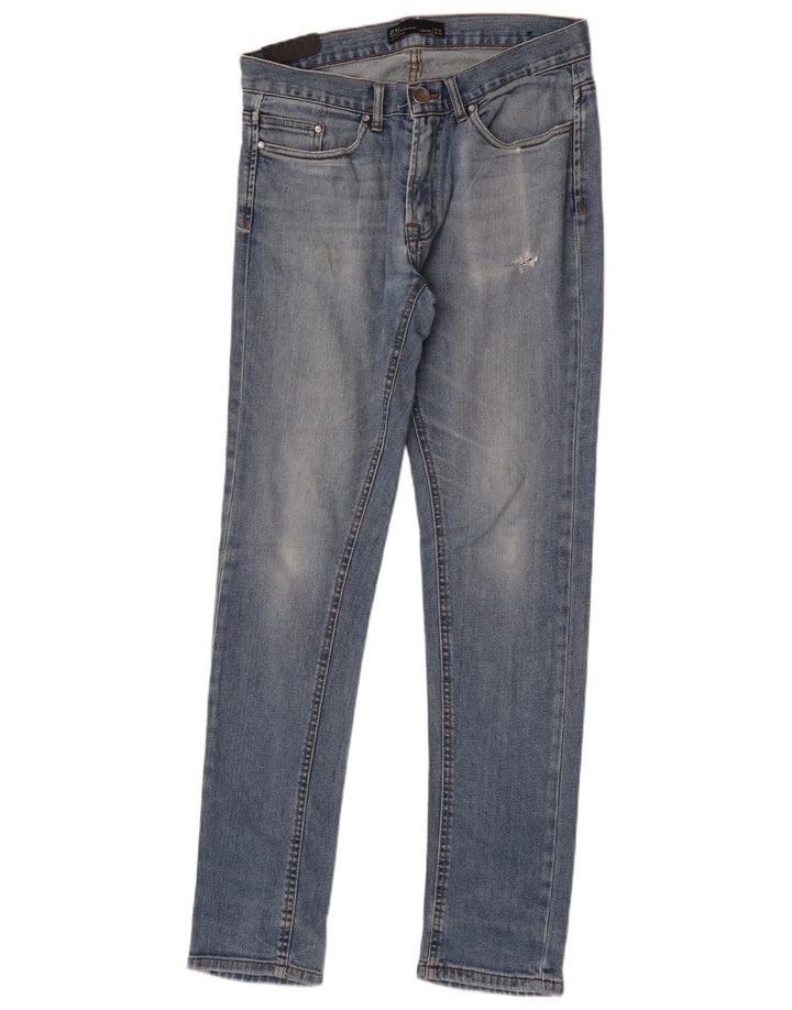 Zara Mens Slim Jeans EU 42 Large W32 L34 Blue