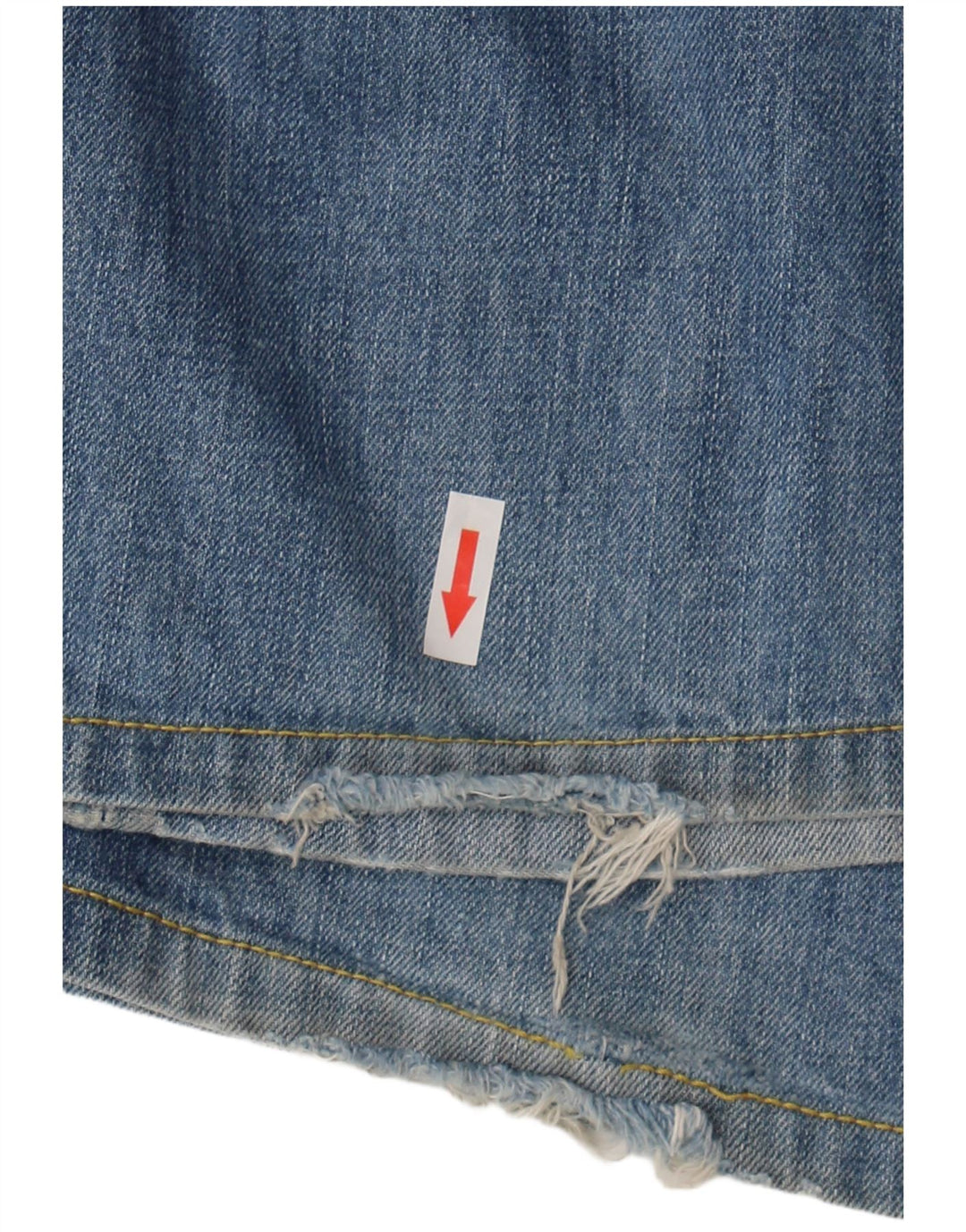 Replay Mens Distressed Straight Jeans W34 L30 Blue Cotton