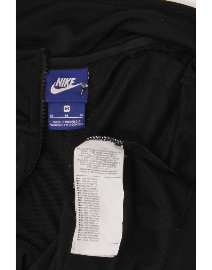 Nike Mens Tracksuit Top Jacket Medium Black Polyester
