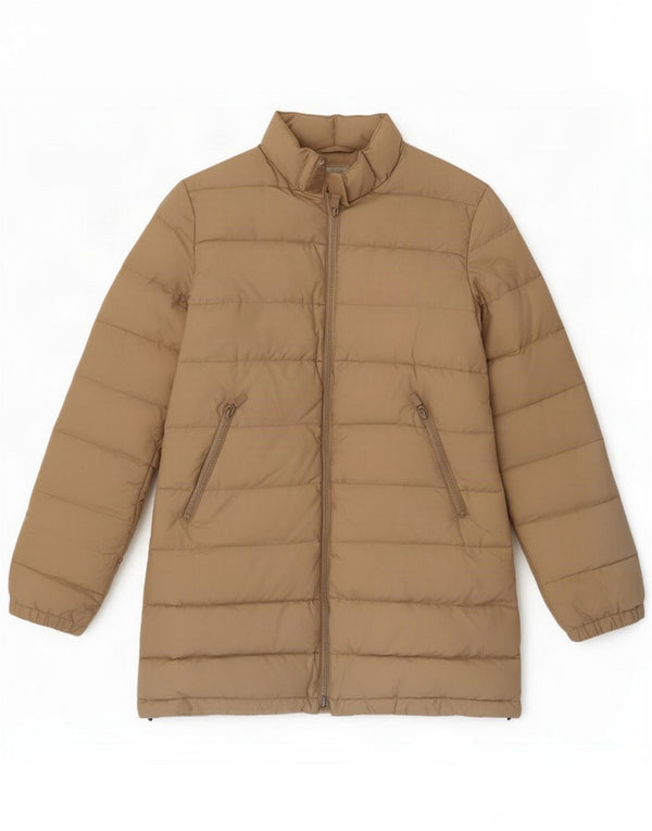 Alberto Aspesi Womens Padded Coat UK 10 Small Beige Polyamide