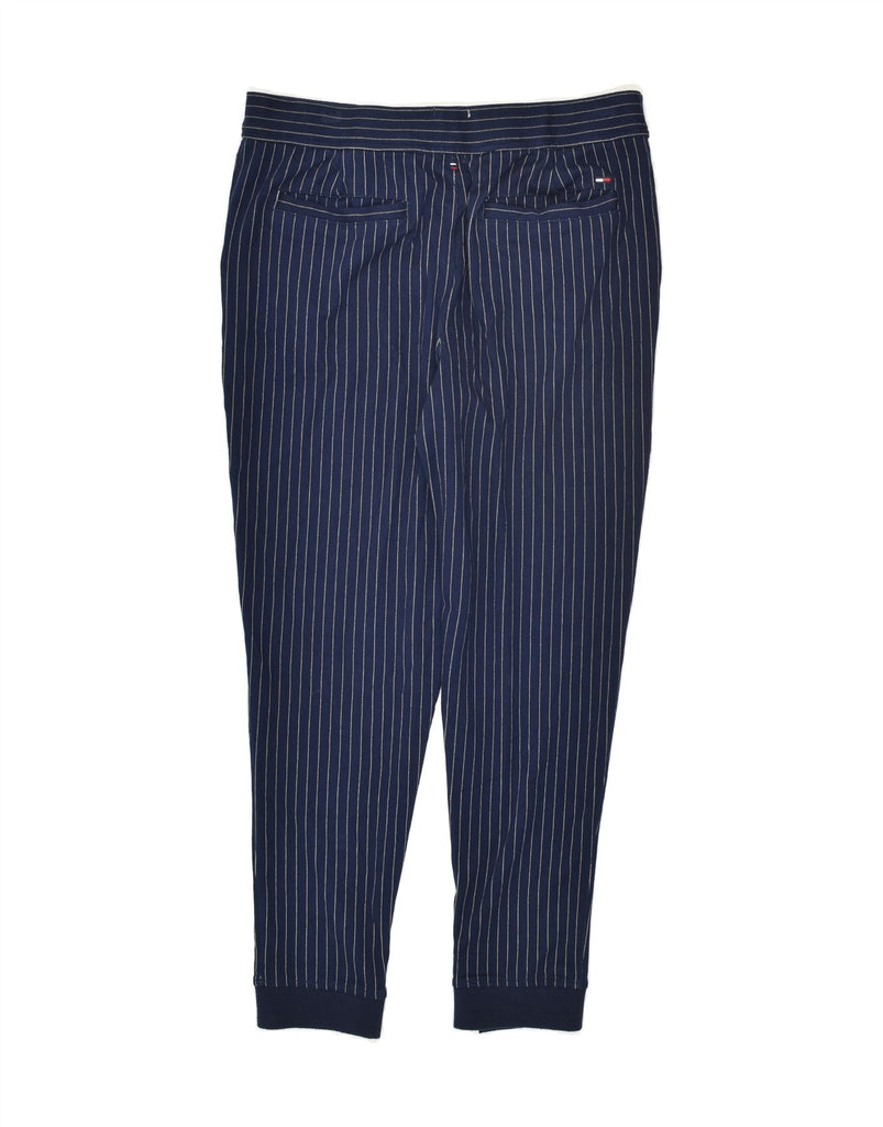 TOMMY HILFIGER Womens Joggers Chino Trousers W30 L28  Navy Blue Pinstripe | Vintage Tommy Hilfiger | Thrift | Second-Hand Tommy Hilfiger | Used Clothing | Messina Hembry 