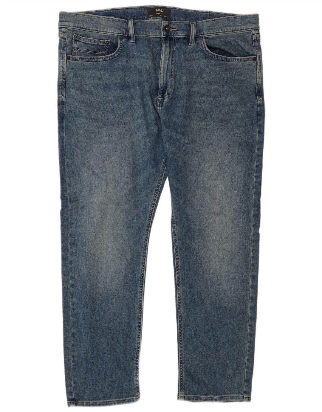 Marks & Spencer Mens Slim Jeans W40 L29 Blue Cotton