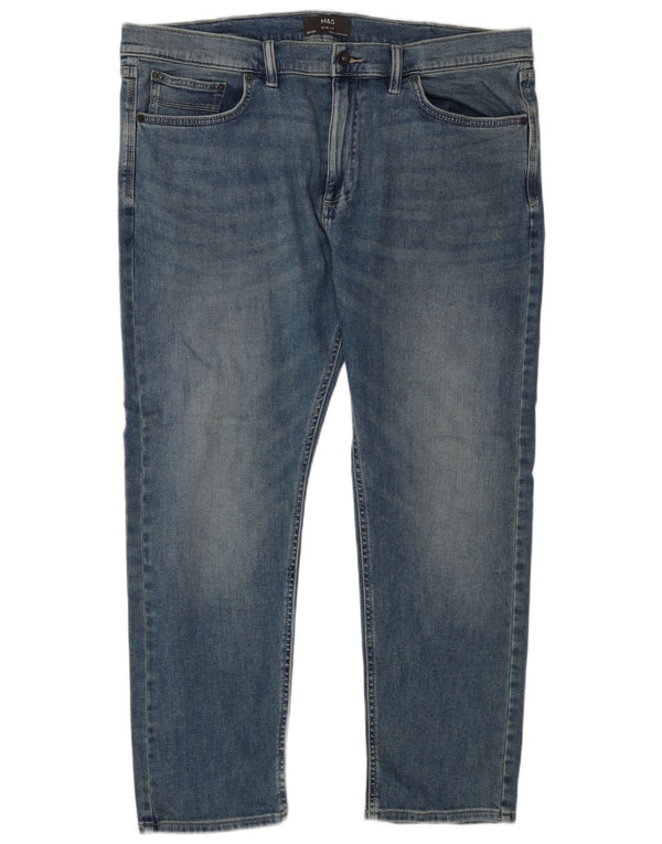 Marks & Spencer Mens Slim Jeans W40 L29 Blue Cotton