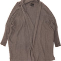 ZARA Womens Oversized Batwing Open Cardigan Sweater UK 10 Small Grey Vintage Zara and Second-Hand Zara from Messina Hembry 