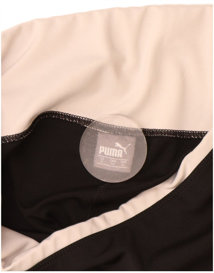 Puma Womens Graphic Leggings UK 18 XL Black Polyester