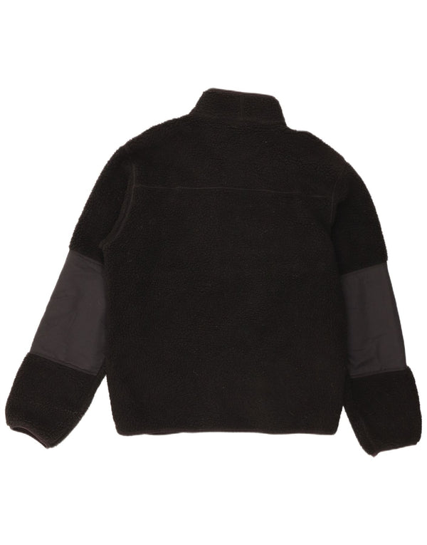 Dickies Mens Fleece Jacket UK 38 Medium Black Colourblock Polyester