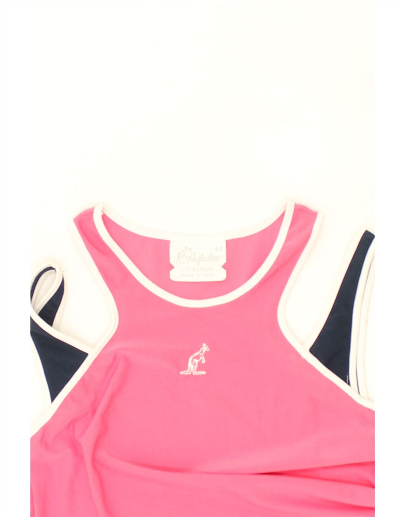 AUSTRALIAN L'ALPINA Womens Vest Top IT 44 Medium Pink Polyester | Vintage AUSTRALIAN L'ALPINA | Thrift | Second-Hand AUSTRALIAN L'ALPINA | Used Clothing | Messina Hembry 