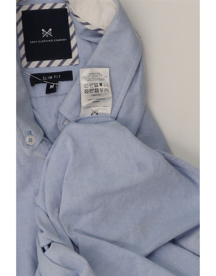 CREW CLOTHING Mens Slim Fit Shirt Medium Blue Cotton