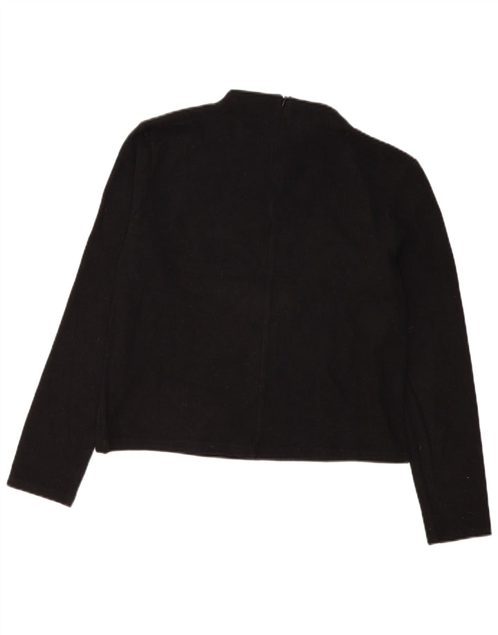 Zara Womens Top Long Sleeve UK 14 Medium Black
