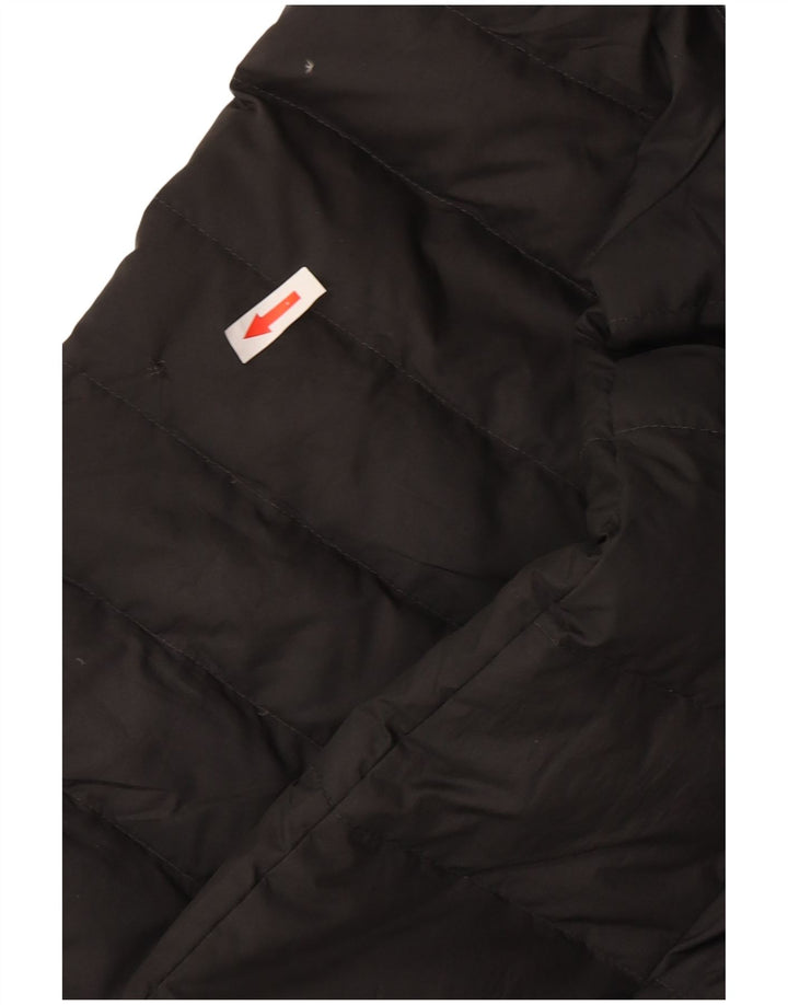 Nike Womens Hooded Padded Jacket UK 12 Medium Grey