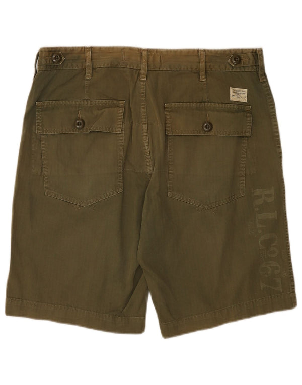 RALPH LAUREN Mens Graphic Chino Shorts W31 Medium Khaki Cotton