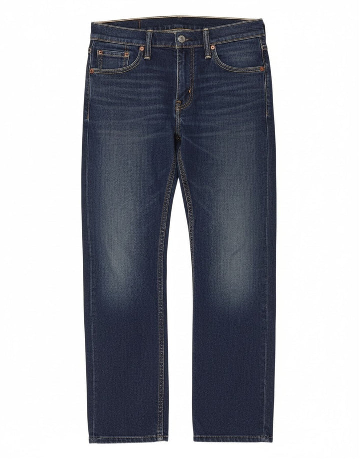 Levi's Mens 504 Straight Jeans W28 L28 Navy Blue Cotton