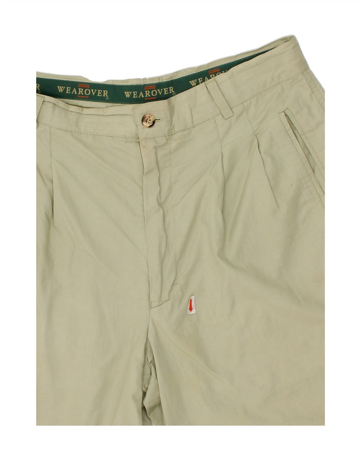 WEAR OVER Mens Chino Shorts W30 Medium Green Vintage Wear Over and Second-Hand Wear Over from Messina Hembry 