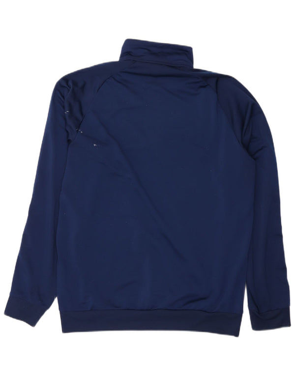 Adidas Mens Tracksuit Top Jacket Large Navy Blue Polyester