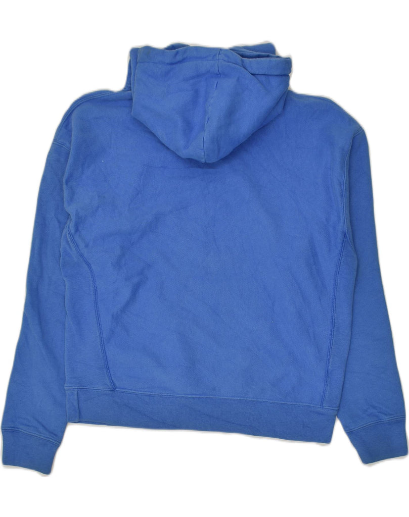 CHAMPION Womens Hoodie Jumper UK 14 Large Blue Cotton | Vintage Champion | Thrift | Second-Hand Champion | Used Clothing | Messina Hembry 