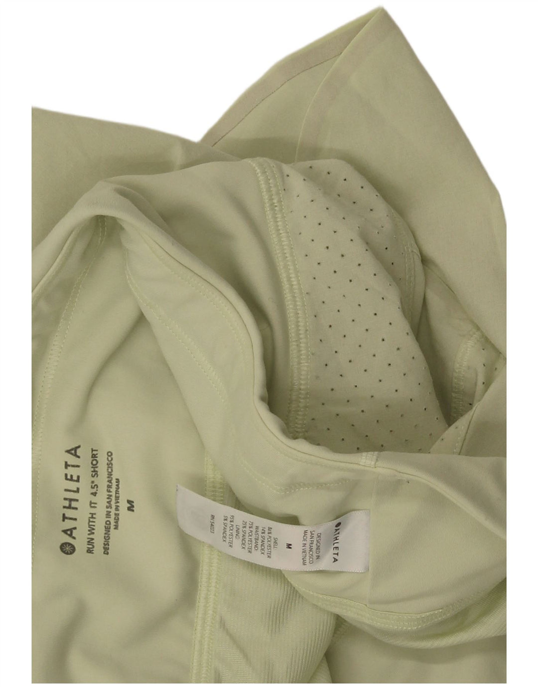 Athleta Womens Sport Shorts UK 14 Medium  Green Polyester