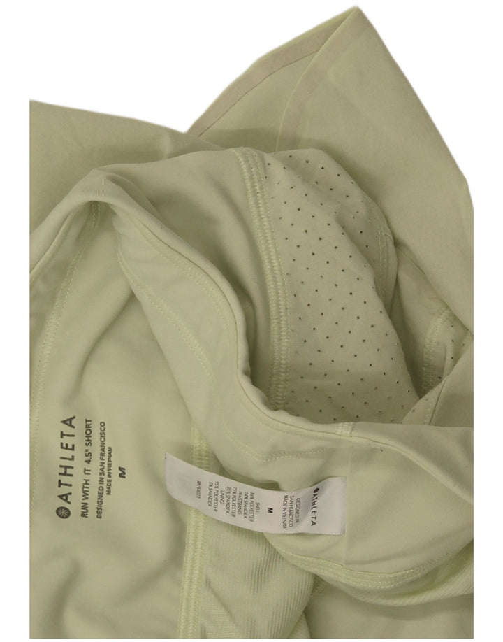 Athleta Womens Sport Shorts UK 14 Medium  Green Polyester