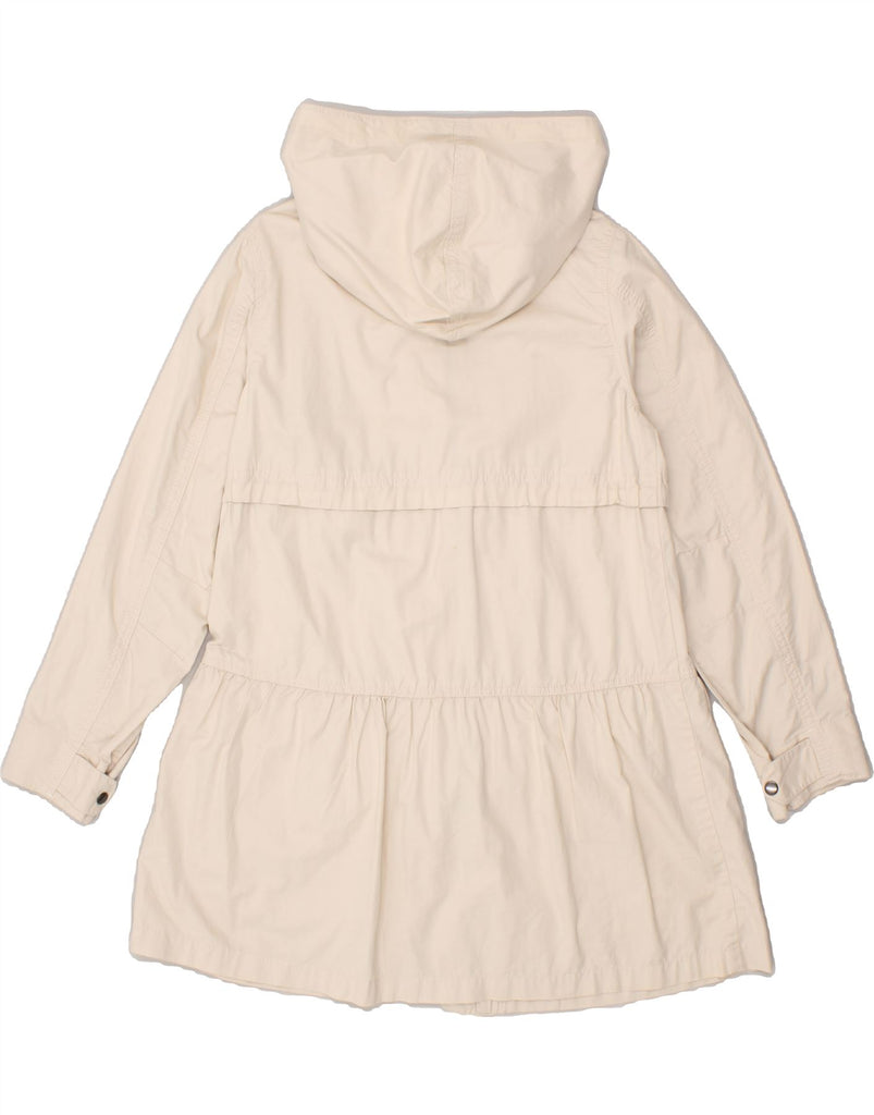 GAP Womens Hooded Overcoat UK 10 Small Beige Cotton Vintage Gap and Second-Hand Gap from Messina Hembry 