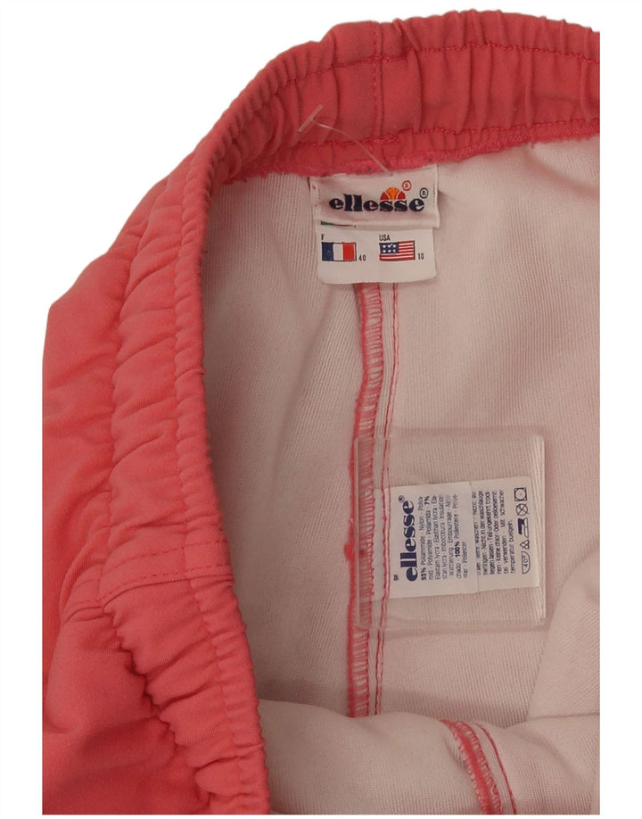 Ellesse Womens Stirrup Tracksuit Trousers EU 40 Medium Red Polyamide