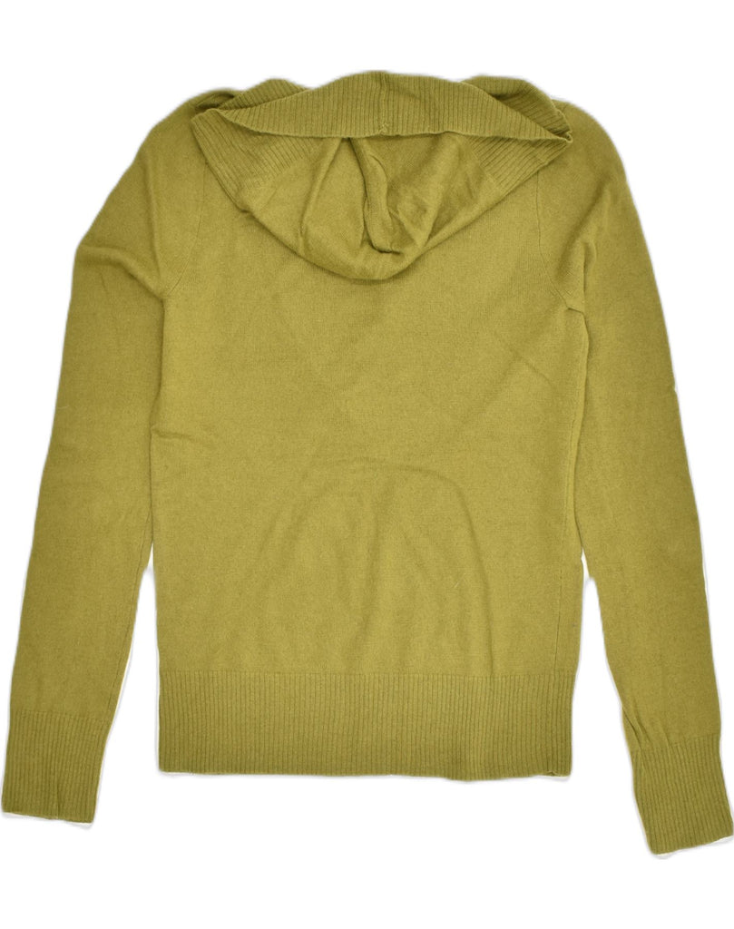 J. CREW Womens Hooded Jumper Sweater UK 10 Small Green Wool | Vintage J. Crew | Thrift | Second-Hand J. Crew | Used Clothing | Messina Hembry 