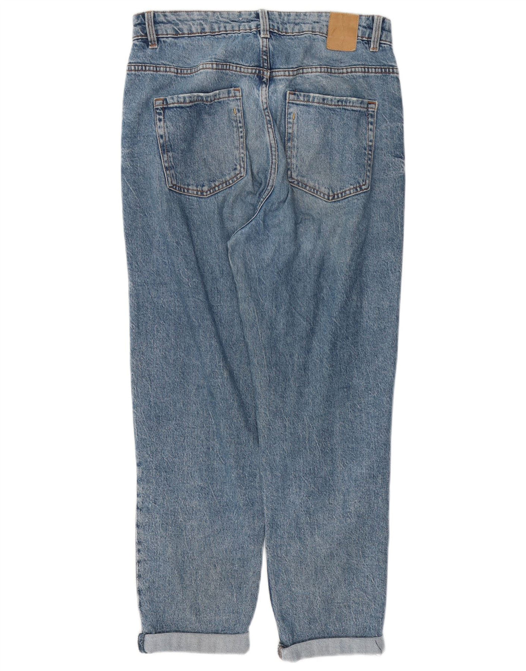 Zara Womens Distressed Tapered Jeans EU 40 Medium W30 L27 Blue Cotton