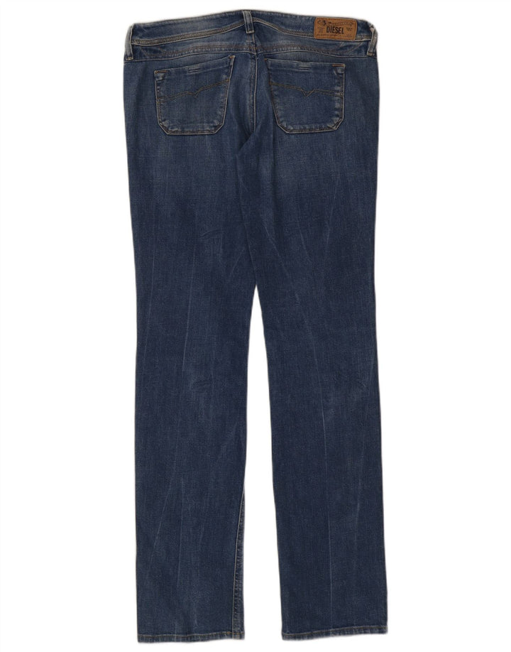 Diesel Womens Lowky Regular Slim Straight Jeans W29 L34 Blue Cotton