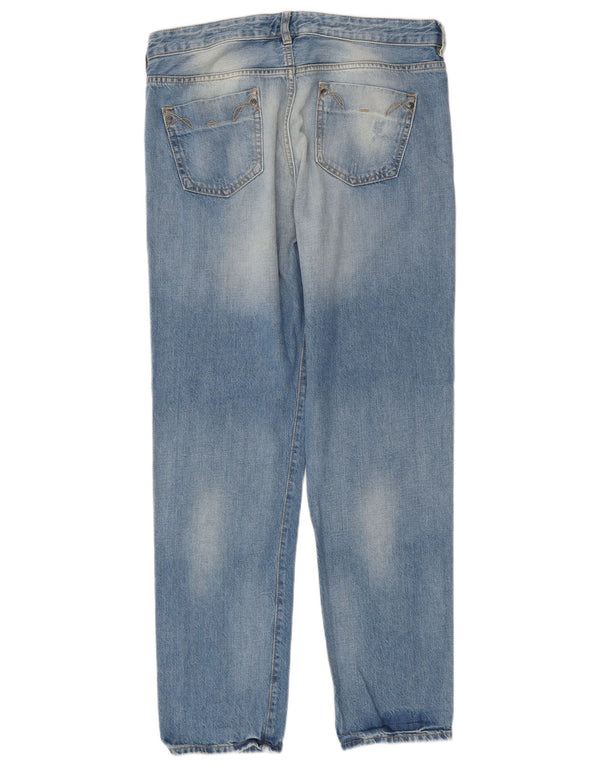 French Connection Womens Straight Jeans UK 14 Large W34 L32 Blue Cotton