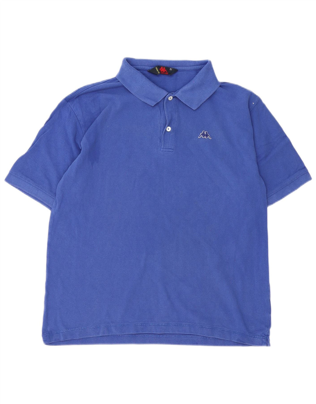 Kappa Mens Polo Shirt XL Blue Cotton