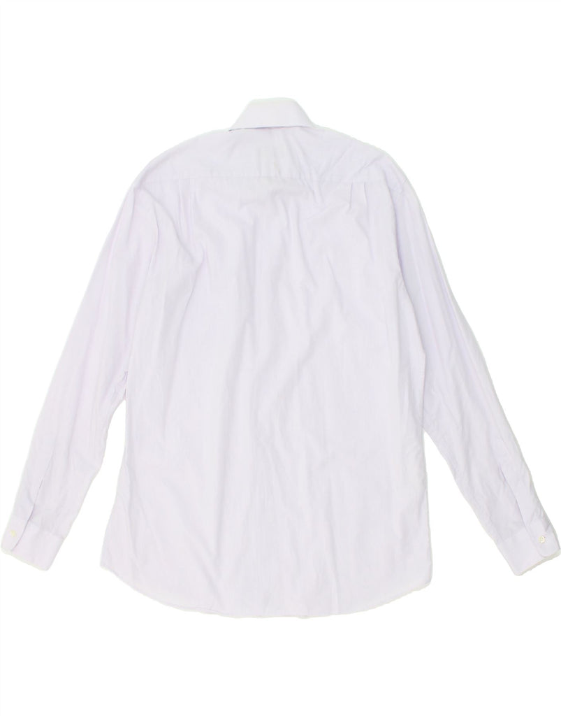 HUGO BOSS Mens Shirt Size 15 1/2 39 Medium Purple Cotton | Vintage Hugo Boss | Thrift | Second-Hand Hugo Boss | Used Clothing | Messina Hembry 