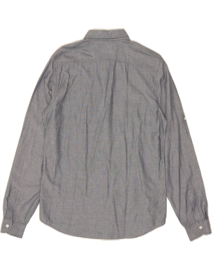 LEVI'S Mens Modern Fit Shirt Medium Grey Cotton Vintage Levi's and Second-Hand Levi's from Messina Hembry 