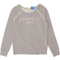ADIDAS Womens Graphic Sweatshirt Jumper UK 12 Medium  Grey Cotton Vintage Adidas and Second-Hand Adidas from Messina Hembry 