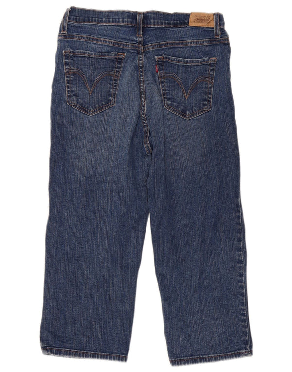 Levi's Girls 512 Capri Jeans 9-10 Years W30 L20 Blue Cotton