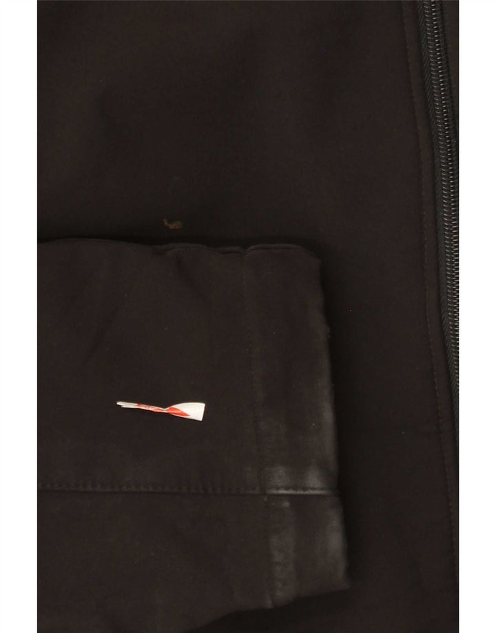 Mountain Warehouse Mens Hooded Windbreaker Jacket UK 36 Small Black