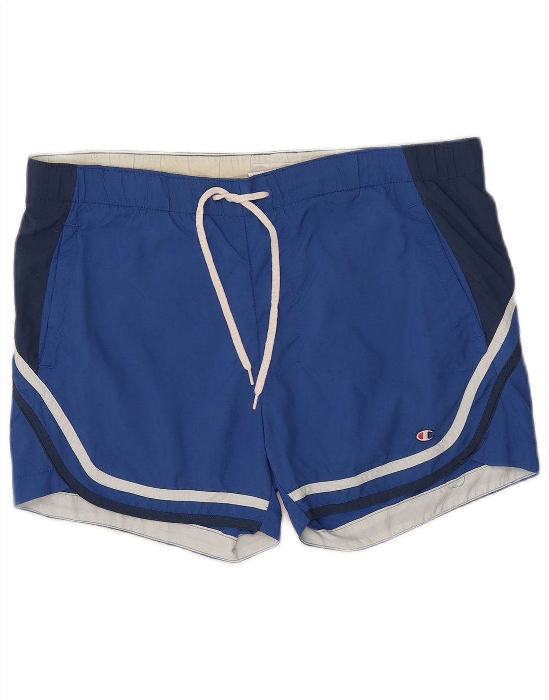 Champion Mens Swimming Shorts Medium Blue Colourblock Polyamide